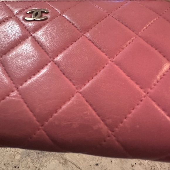 Authentic Chanel Pink Quilted CC Zip Around Wallet - Picture 15 of 15